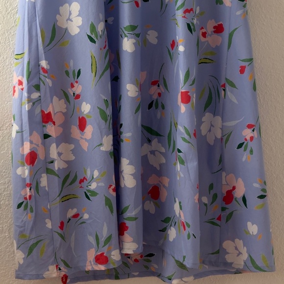 Adore Me Analise Slip blue flora lace trim spaghetti adjustable straps dress L - Picture 10 of 14